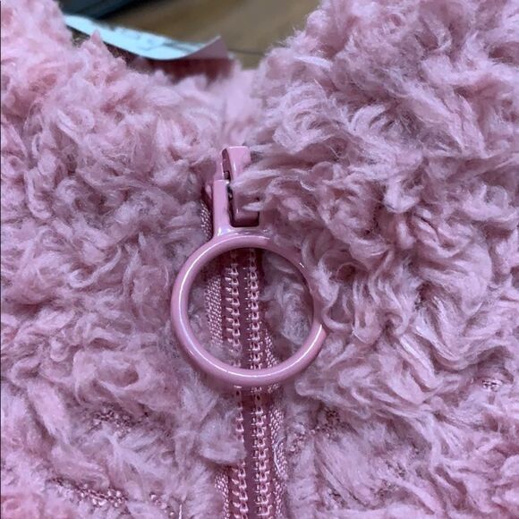Dittos Quarter-Zip Jacket Super Cozy Sherpa XLarge Pink Warm Soft Comfy Winter - Picture 6 of 13